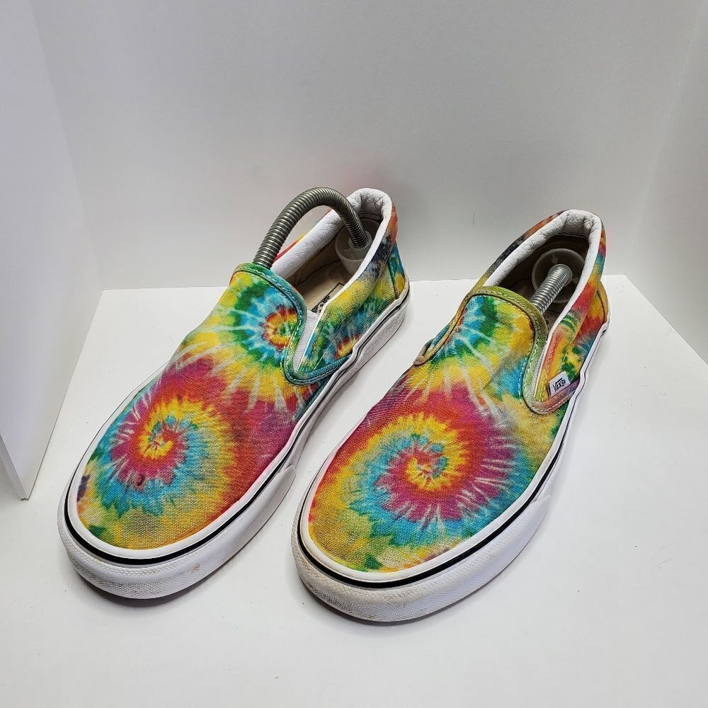 Vans Rainbow Tye Die Multicolor Classic Slip-on.Unisex Size 7.5 men size 9women